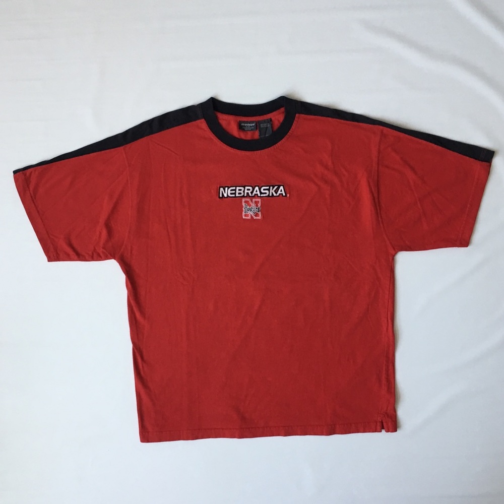 Pro Edge - VTG Nebraska T Shirt - Red/Blk- Mens XL